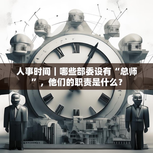 人事时间｜哪些部委设有“总师”，他们的职责是什么？