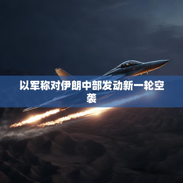 以军称对伊朗中部发动新一轮空袭
