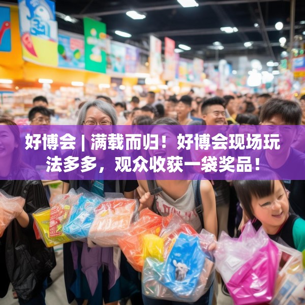 好博会 | 满载而归！好博会现场玩法多多，观众收获一袋奖品！