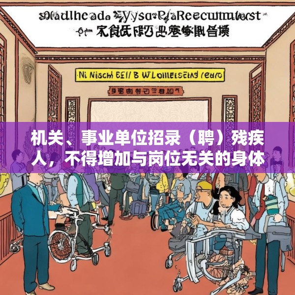 机关、事业单位招录（聘）残疾人，不得增加与岗位无关的身体条件要求