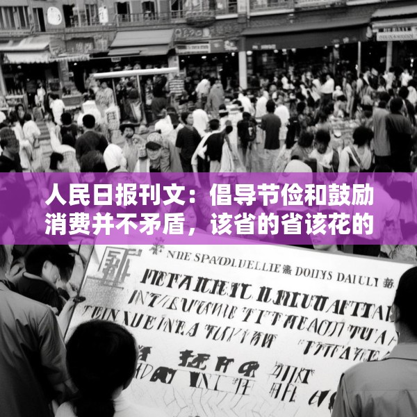 人民日报刊文：倡导节俭和鼓励消费并不矛盾，该省的省该花的花